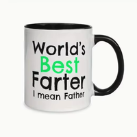 Vente en gros de tasses en céramique à sublimation bicolores de 11 oz, avec intérieur et poignée colorés, tasses à café vierges pour impression par transfert thermique DIY