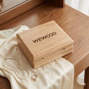 Boîte de rangement carrée décorative vietnamienne en bois massif avec couvercle à charnière, recyclable, gravure laser pour artisanat, montres et souvenirs - Product Image 2