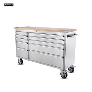 Hyxion Rubber Wood Top <strong>Tools</strong> Steel Metal Work <strong>Bench</strong> With Drawers Cabinet Drawer Chest Wheel <strong>Tool</strong> Cart With Garage <strong>Tools</strong> - Product Image 6