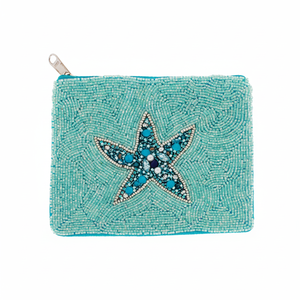 Classic Premium Seed Beads Embroidery <b>Star</b> Coin Pouch Fashionable Women's <b>Gift</b> Premium Beaded Embroidery Coin Pouch - Product Image 1