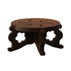 Supporto Rotondo in Bambù <span class=keywords><strong>per</strong></span> Piante, Alzata Decorativa <span class=keywords><strong>per</strong></span> <span class=keywords><strong>Vasi</strong></span> da Interno ed Esterno - Product Image 6