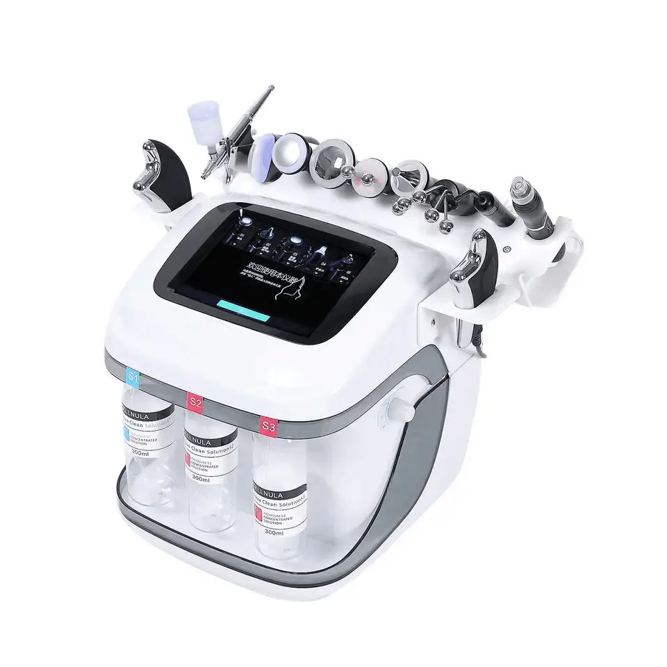 Profesyonel hydra rf aqua peel cilt scrubber yüz makinesi temizleme aqua peeling ultrason