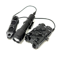 Lampe torche tactique PEQ 15 RDE avec laser, lumière blanche et lumière IR, LED, pointeur laser extérieur, laser rouge, lampes de reconnaissance