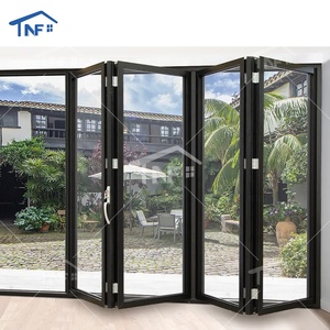 Porta Pieghevole in Alluminio e Vetro Temperato Personalizzata, Approvata NFRC, Moderna, Insonorizzata, Impermeabile, con Rivestimento in Polvere - Product Image 4