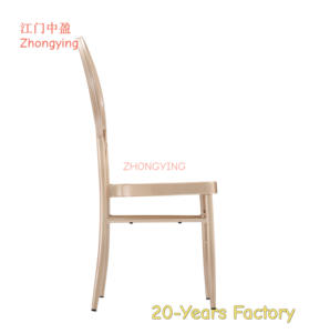 Chaises de mariage en métal doré de luxe, meubles de banquet empilables pour hôtels, événements et appartements, pour le salon, vente en gros - Product Image 2