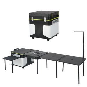 Cucina all'aperto scatola portaoggetti pieghevole stufa integrata a guida autonoma campeggio angolo cottura portatile campeggio Picnic cucina Mobile - Product Image 1