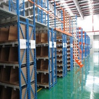 Plateforme de Mezzanine Verticale en Métal Robuste et Réglable pour l'Industrie du Stockage en Entrepôt, Capacité de Charge 500-4000kg