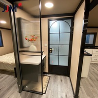 Maison préfabriquée extensible en conteneur JJM avec terrasse latérale, 3 chambres, salle de bain et cuisine, pour habitation ou hôtel