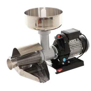 Presse-tomate électrique en acier inoxydable REBER Modèle N. V. Distributeur italien d'outils de tournage 5 600 Watt - Product Image 1