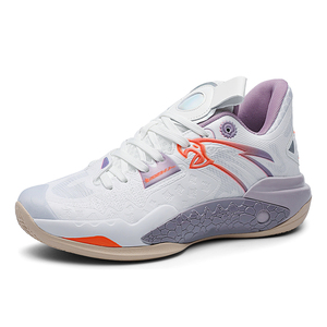 Chaussures de basket-ball pour hommes qui brillent dans le noir, baskets de haute performance pour le terrain, chaussures de sport respirantes en mesh avec semelle intermédiaire dégradée Galaxy - Product Image 4