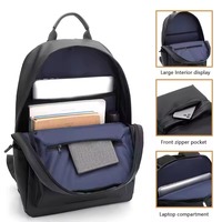 Sacs à dos pour ordinateur portable pour hommes en cuir PU imperméable et sac de sport décontracté pour affaires