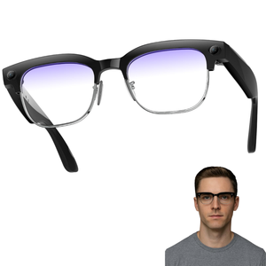 Lunettes Intelligentes NX Z6 AI avec Caméra, Photos 32MP, Vidéo 4K Stabilisée, Traduction et Reconnaissance en Temps Réel, <span class=keywords><strong>Réduction</strong></span> <span class=keywords><strong>de</strong></span> <span class=keywords><strong>Bruit</strong></span> Double Micro, IP65 - Product Image 1