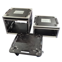 Boîtier de transport Goodcase en aluminium 2U 3U 4U 5U 6U 8U 10U 12U avec couvercle coulissant, réglable, pour amplificateur DJ, avec porte coulissante, pour rack