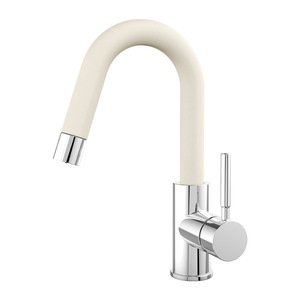 Jboyurn All Copper Basin Faucet 59A Single Handle Pull Out <b>Spray</b> Deck <b>Mounted</b> Modern Kitchen Faucet - Product Image 5