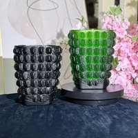 Style français Croco Vase décoré cristal table fleur Vase carré Laliqu Premier verre Premier bouteille décor à la maison
