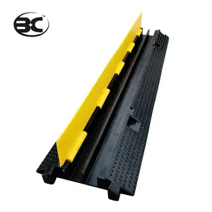 2-Wire Slot Rubber Speed Hump Plastic Protection for Cable for Road Limit Parking
