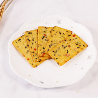 Galleta crujiente delgada con sabor a frutas y cassia, halal, saludable y sin azúcar