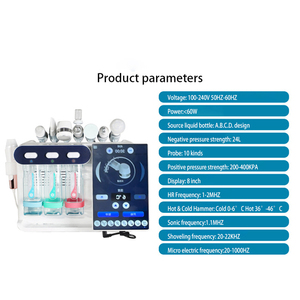 Máquina de Microdermoabrasión con Oxígeno 8 en 1, Máquina de Hidrodermoabrasión con Diamantes, Máquina de Burbujas Pequeñas con Analizador de Piel - Product Image 1