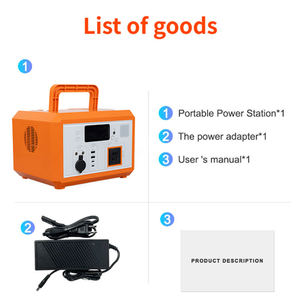 Home <b>Laptop</b> Phone Charging Portable Power Supply Station LiFePO4 600W Pure Sine Wave Solar Car <b>Mini</b> Flashlight MPPT RV Port - Product Image 5