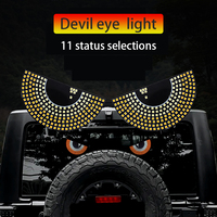 Feux LED populaires pour voiture, yeux d'ange, écran LED pour pare-brise, yeux de démon, accessoires automobiles