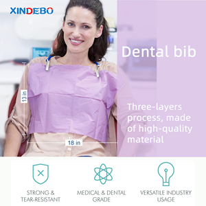 125PCS dùng một lần Vật liệu Nha khoa Y tế bảo vệ nhiều lớp giấy nha khoa yếm - Product Image 5