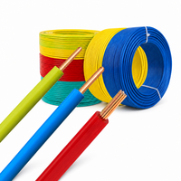 Cable Eléctrico Sólido de PVC con Núcleo de Cobre BV, Cableado de Construcción con Código de Color, Cable de Alimentación Aérea Residencial, Instalación de Cables para Calefacción Automotriz