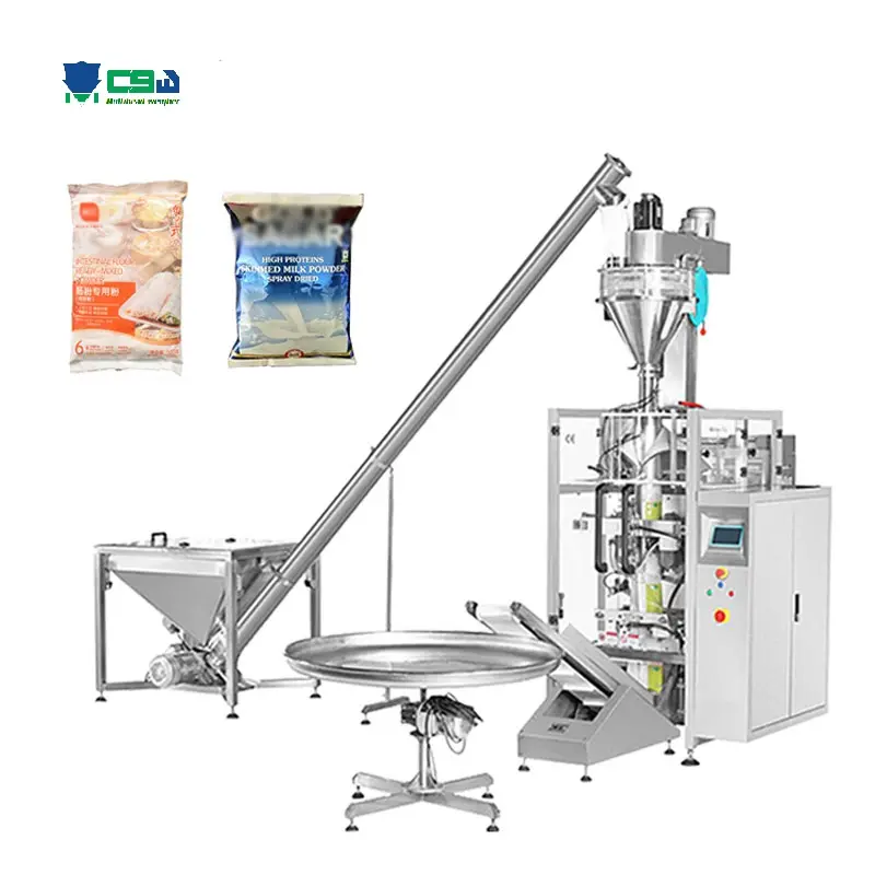 Automatic coffee powder granular auger conveyor screw feeding filling weighing packaging system