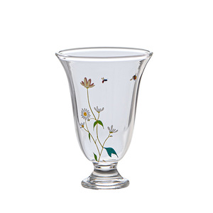 Verre à pied haut en borosilicate à motif marguerite, thème printemps, pour thé, eau, vin, usage individuel ou pour les fêtes - Product Image 5