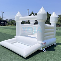 La maison gonflable blanche la plus populaire de mini maison gonflable blanche de rebond de Blanca 10FTx 8FT pour la fête d'anniversaire d'enfants