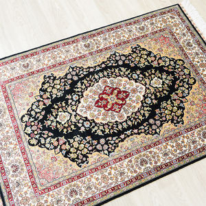 82x122cm <strong>Turkish</strong> Style <strong>Rug</strong> Indian <strong>Uk</strong> Turkey Area Persian Nain Export Silk Carpet Hand-made - Product Image 3