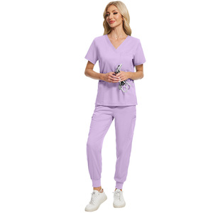 Conjuntos de Uniformes Médicos de Poliéster con Tela Dobby Inspirada en Tatuajes Viaoli, Bata de Aislamiento, Uniforme de Trabajo Unisex de Manga Corta y Larga - Product Image 6