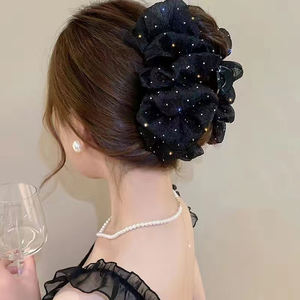 2024 femmes nuage <span class=keywords><strong>bulle</strong></span> Runaway princesse dames cheveux accessoires à la mode cheveux griffe pince avec arc - Product Image 1