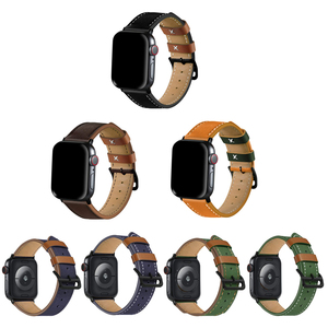 Correa de cuero y piezas de hebilla de acero inoxidable para <span class=keywords><strong>Apple</strong></span> <span class=keywords><strong>Watch</strong></span> <span class=keywords><strong>Serie</strong></span> 5 44MM banda - Product Image 6