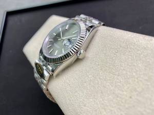 Super Quality Mechanical Waterproof 41mm CFactory 904l Steel 3235 Movement 126-334 Luxury <b>Watch</b> Gray Strap - Product Image 6