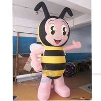 Abeille gonflable géante pour la publicité, personnage d'abeille bourdon gonflable de dessin animé pour les événements