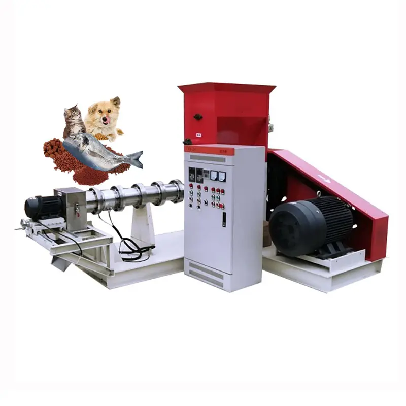 Floating Fish Food Feed Extruder Manufacturing Freshwater Fish Feed Extruder Pellet Making Machine 500kg/Hr Price In Nigeria