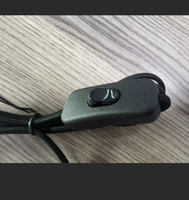 Kit de cordon pour lampe suspendue en textile avec interrupteur marche/arrêt, AC 165-265V, support d'ampoule fileté E27 et prise AU