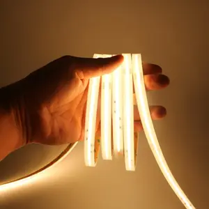 IP67 600W 10mm chiều rộng hiệu quả cao màu trắng ấm 2700K 4000K 3000K 6000K 50m COB linh hoạt LED Strip 220V 230V 240V