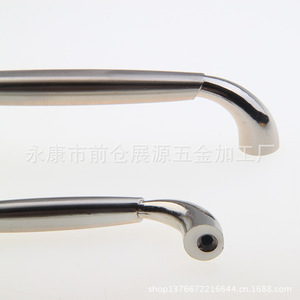 Poignée de tiroir de meuble en alliage de zinc chromé, forme barre, style moderne, pour portes coulissantes et tiroirs - Product Image 2