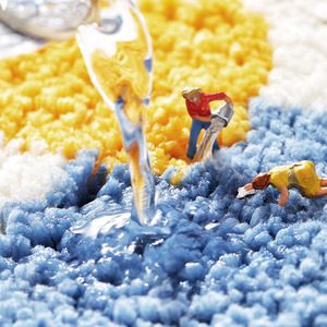 45x75CM Halbkreisförmige Badezimmermatte, Weicher Saugfähiger Rutschfester Waschbarer Bodenteppich für Bad, Dusche, Wanne, Haus, Innenbereich, Täglicher Gebrauch - Product Image 6