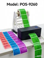 Imprimante thermique de codes-barres POS-9260 2026, nouveau produit, 203 DPI, 110 mm, pour étiquettes d'expédition 4x6, imprimante d'autocollants imperméable