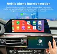 Écran tactile LCD 12,3 pouces 8+128 Go GPS Navigation Stéréo Android Auto CarPlay sans fil pour BMW Série 5 Garantie 1 an