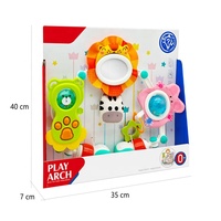 Nouveau mobile pour bébé réglable avec miroir, hochets, anneaux de dentition et pendentifs, pour berceau, poussette et siège auto