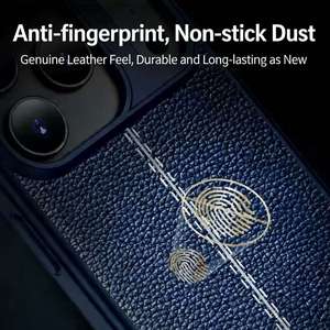 Funda de Teléfono con Sensación de Cuero Premium, Antihuellas, con Protección de Cámara Elevada y Sistema de Refrigeración de Panal para una Experiencia de Juego Mejorada - Product Image 6