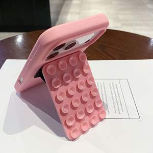 Support pliant à ventouse pour Apple 16 Pro Max étui de téléphone portable Iphone 17 16 15 Plus étui de Protection <span class=keywords><strong>coque</strong></span> en Silicone <span class=keywords><strong>Anti</strong></span>-chute - Product Image 2