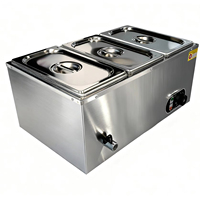 Équipement de restauration commerciale Bain-marie chauffant en acier inoxydable CE pour buffet