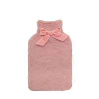 Bouteilles d'eau chaude en caoutchouc personnalisées de 2000 ml avec housse en peluche, vente en gros