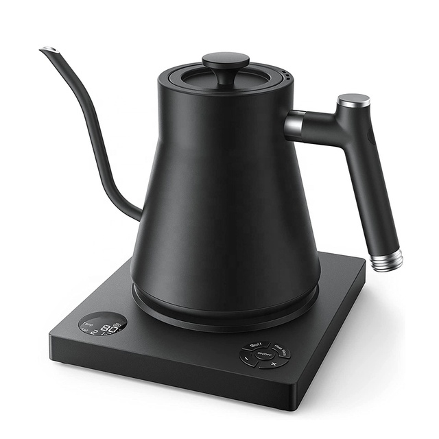 Stainless Steel Electric Kettle Hand Washed Kettle Electric Intelligent Thermostatic Coffee Gooseneck Electric Water Kettle