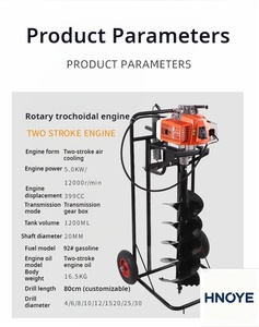 <span class=keywords><strong>Tarière</strong></span> industrielle 68CC en métal pour le forage de terres et les travaux de construction - Product Image 4