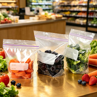 Op maat gemaakte ziplock zakjes voor voedselverpakkingen, fruit, hersluitbare ziplock zakjes, transparante plastic zakjes voor fruit & groenten.